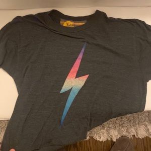 Rainbow Bolt Aviator Nation T-Shirt